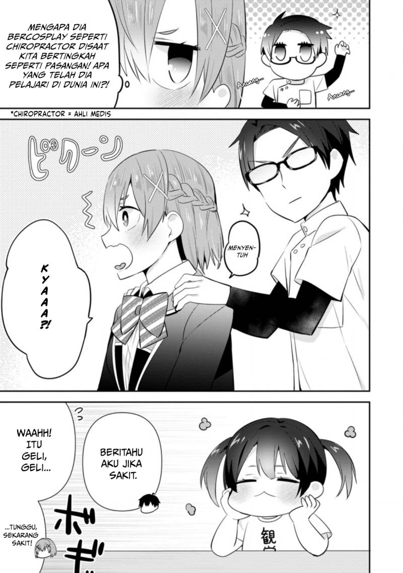 The Cute Girl Sitting Next to Me Is Trying to Make Me Fall in Love With Her as a Way to Ridicule Me Chapter 12 Bahasa Indonesia